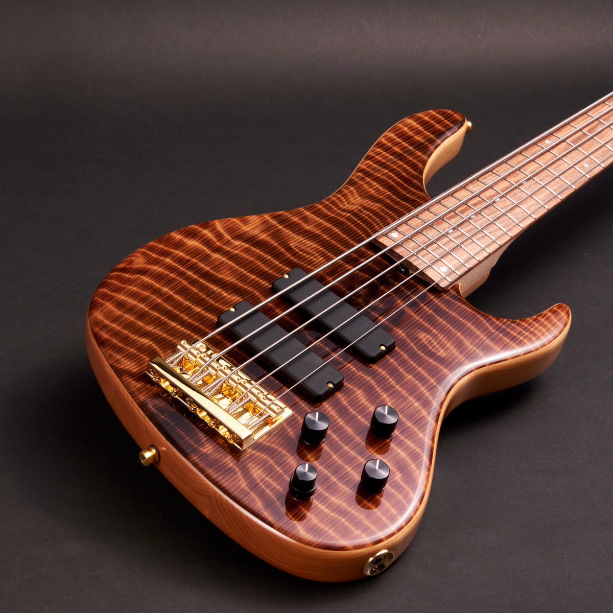 Sadowsky MetroLine Modern 5 24-Fret Special Edition Curly Sinker Redwood 5-string bass at Bass Freaks