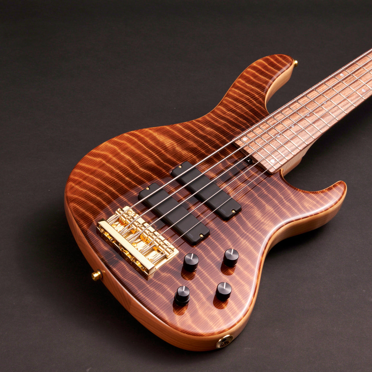 Sadowsky MetroLine Modern 5 24-Fret Special Edition Curly Sinker Redwood 5-string bass at Bass Freaks