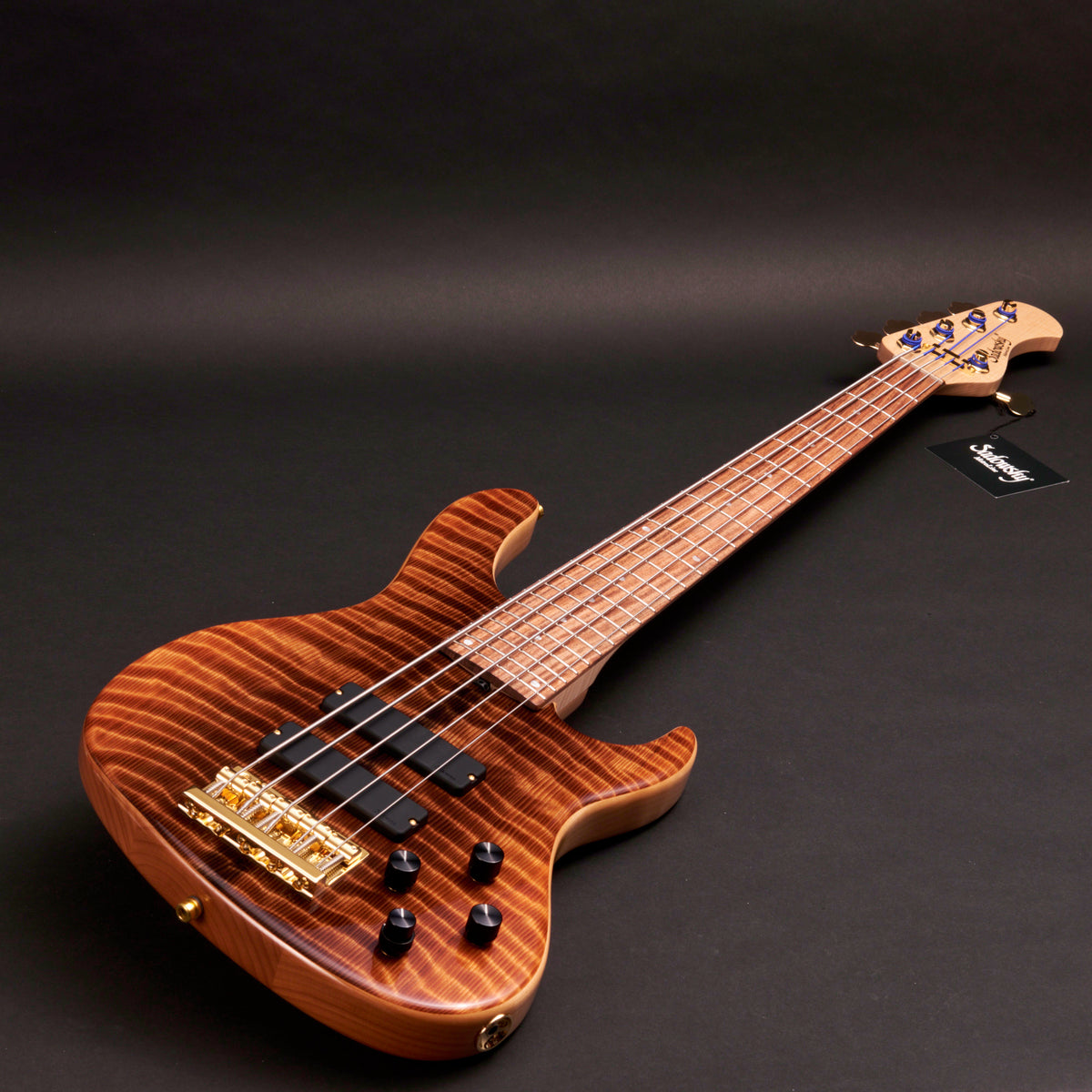 Sadowsky MetroLine Modern 5 24-Fret Special Edition Curly Sinker Redwood 5-string bass at Bass Freaks