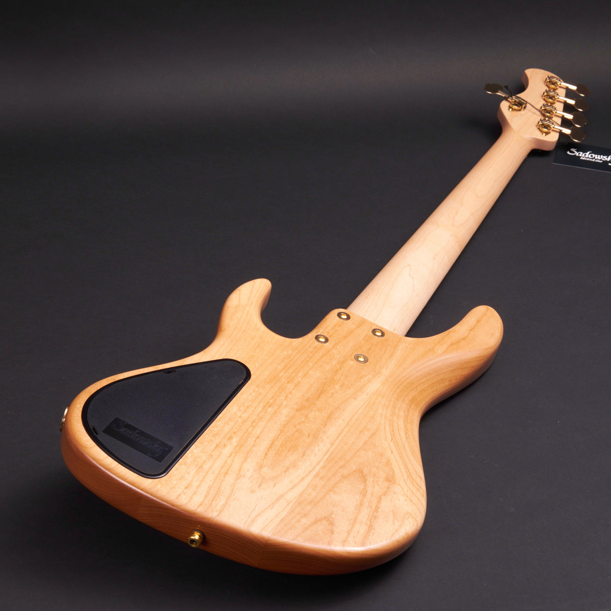 Sadowsky MetroLine Modern 5 Fretless Special Edition Curly Sinker Redwood 5-string fretless bass at Bass Freaks