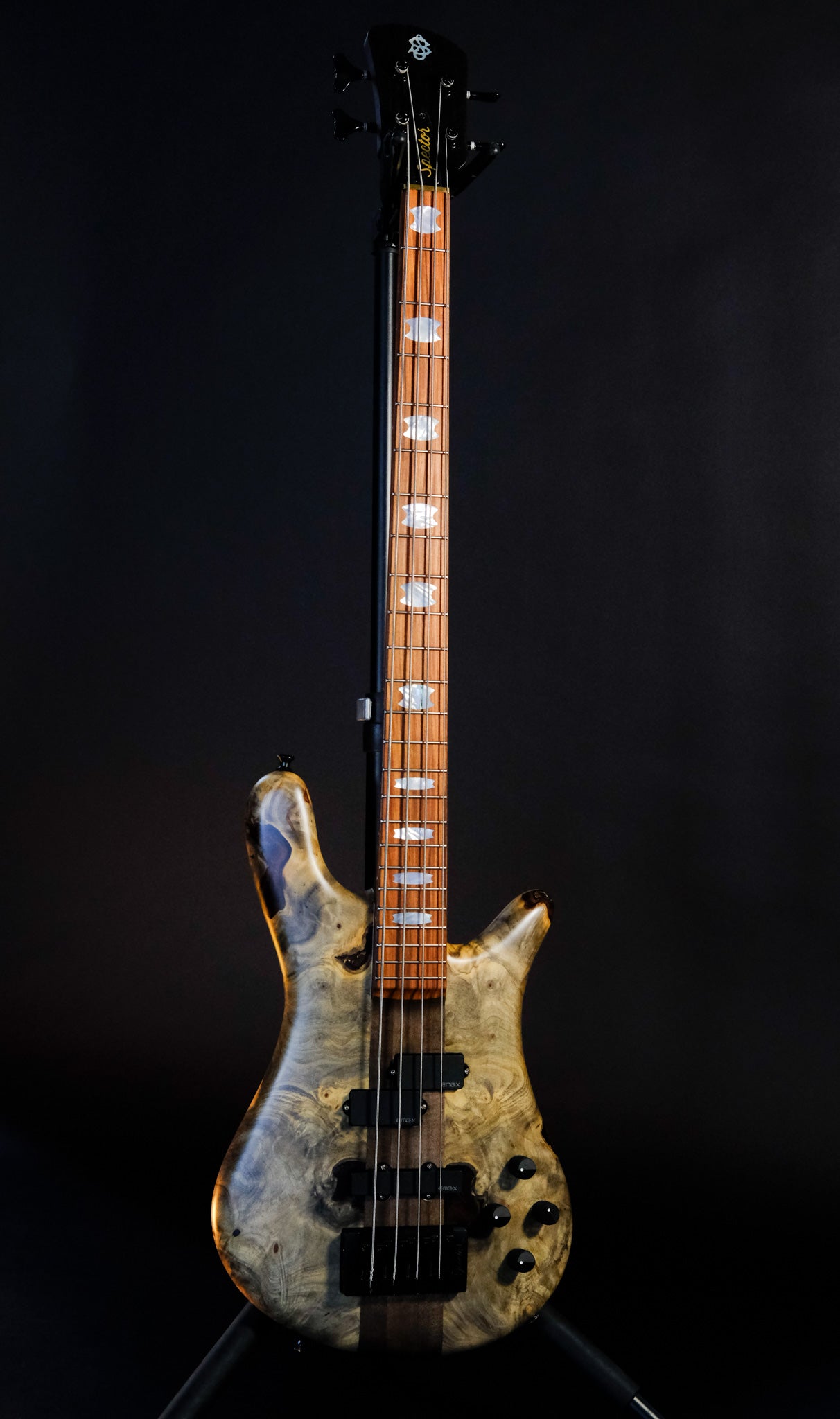 Spector USA NS2 4 Strings Neck Thru - Buckeye Burl