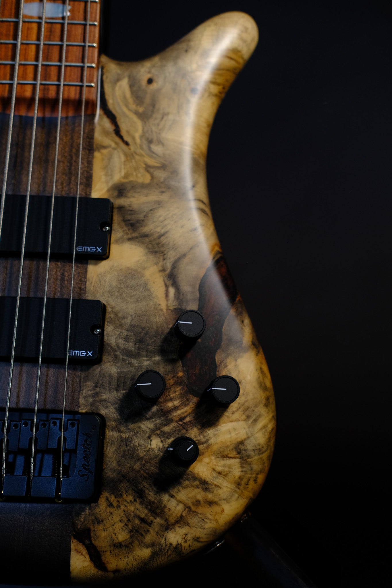 Spector USA NS-5 Neck-Thru - Buckeye Burl