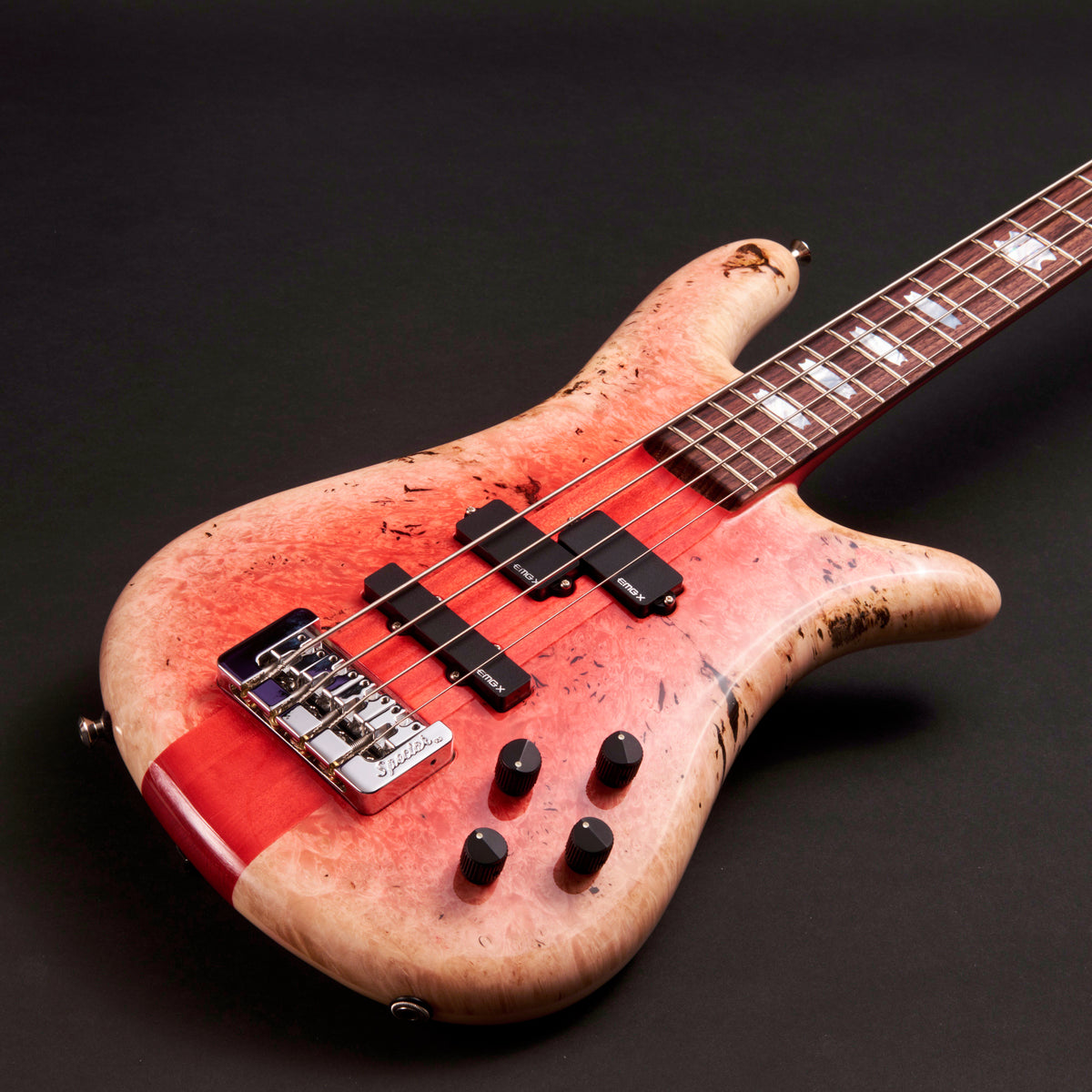 Spector USA NS-2 Neck-Thru Red to White Reverse Burst 4-string bass at Bass Freaks