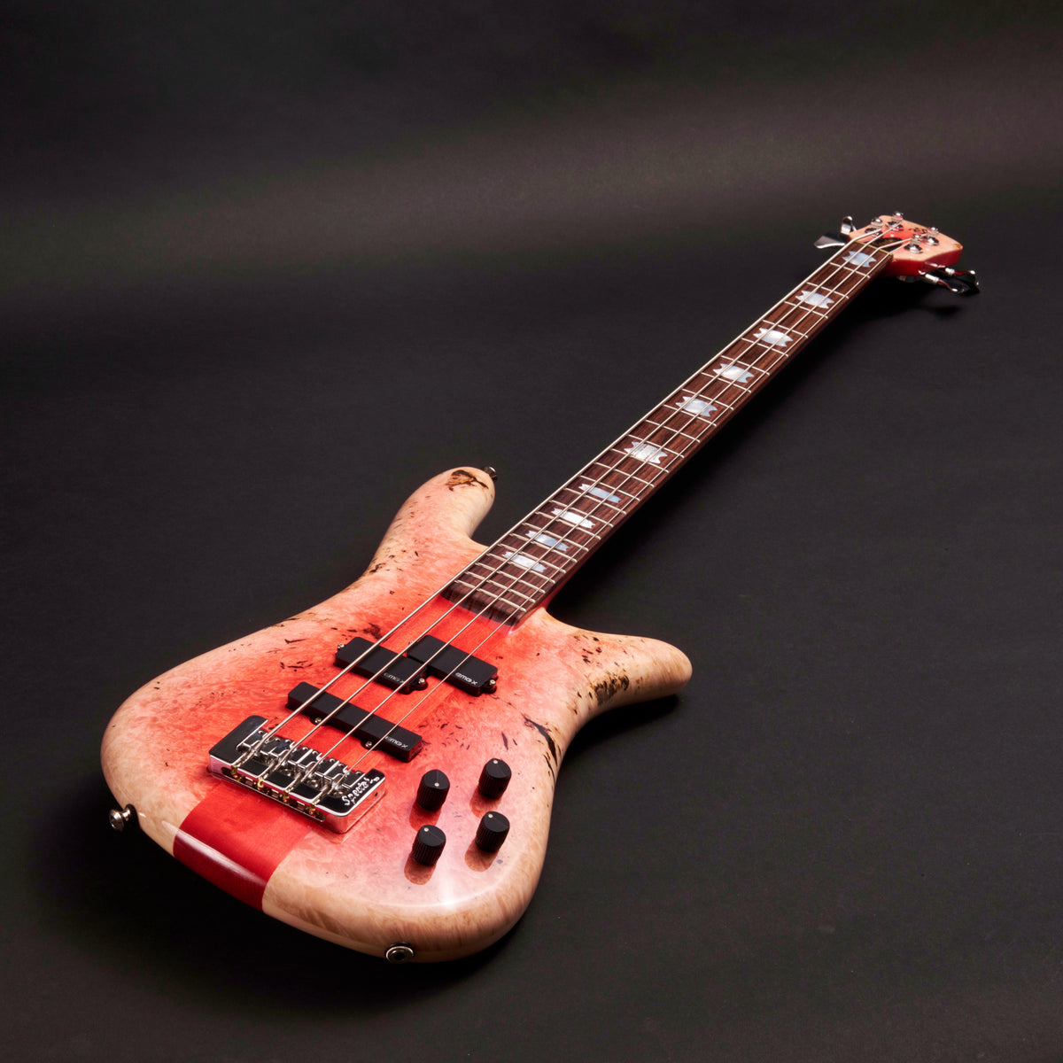 Spector USA NS-2 Neck-Thru Red to White Reverse Burst 4-string bass at Bass Freaks