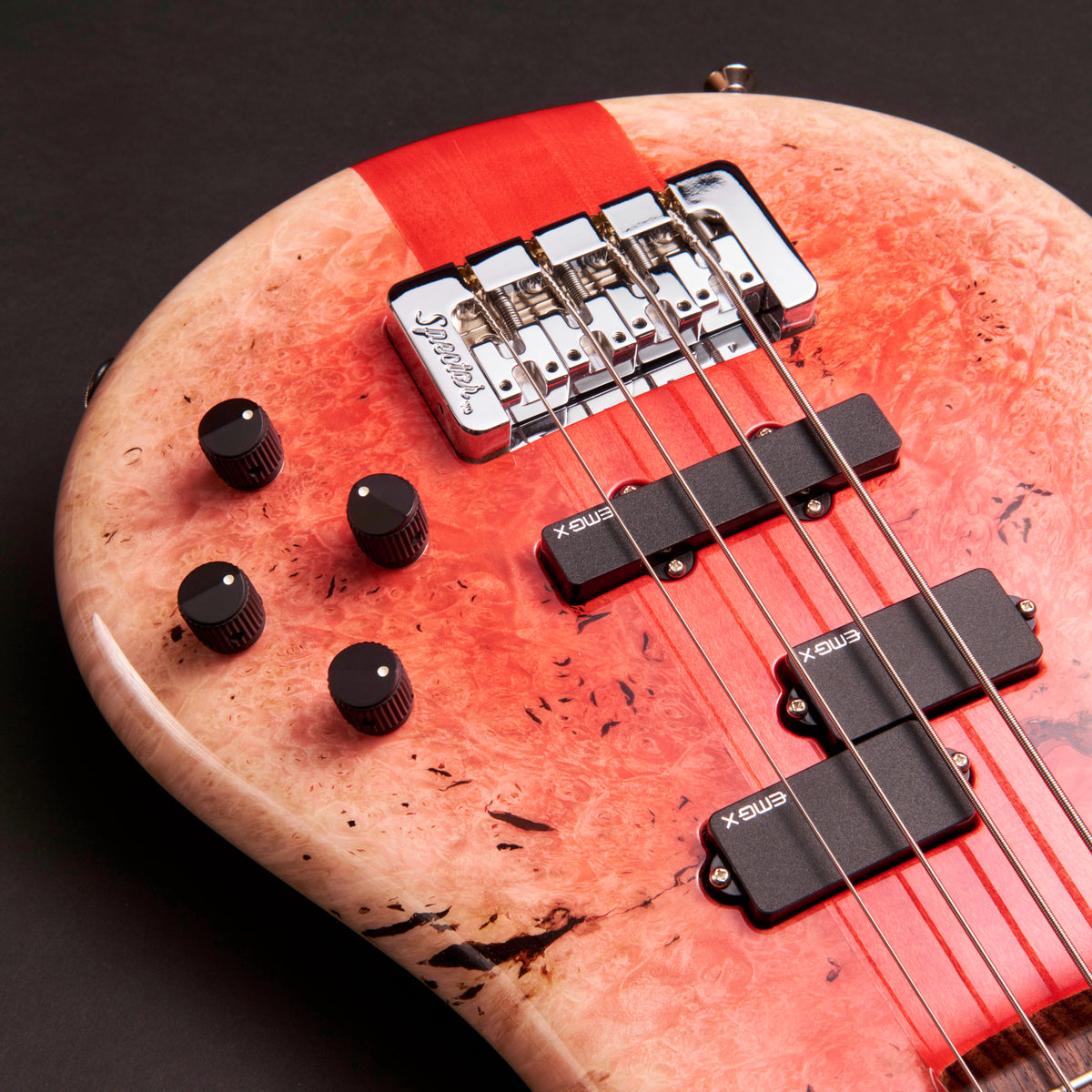 Spector USA NS-2 Neck-Thru Red to White Reverse Burst 4-string bass at Bass Freaks