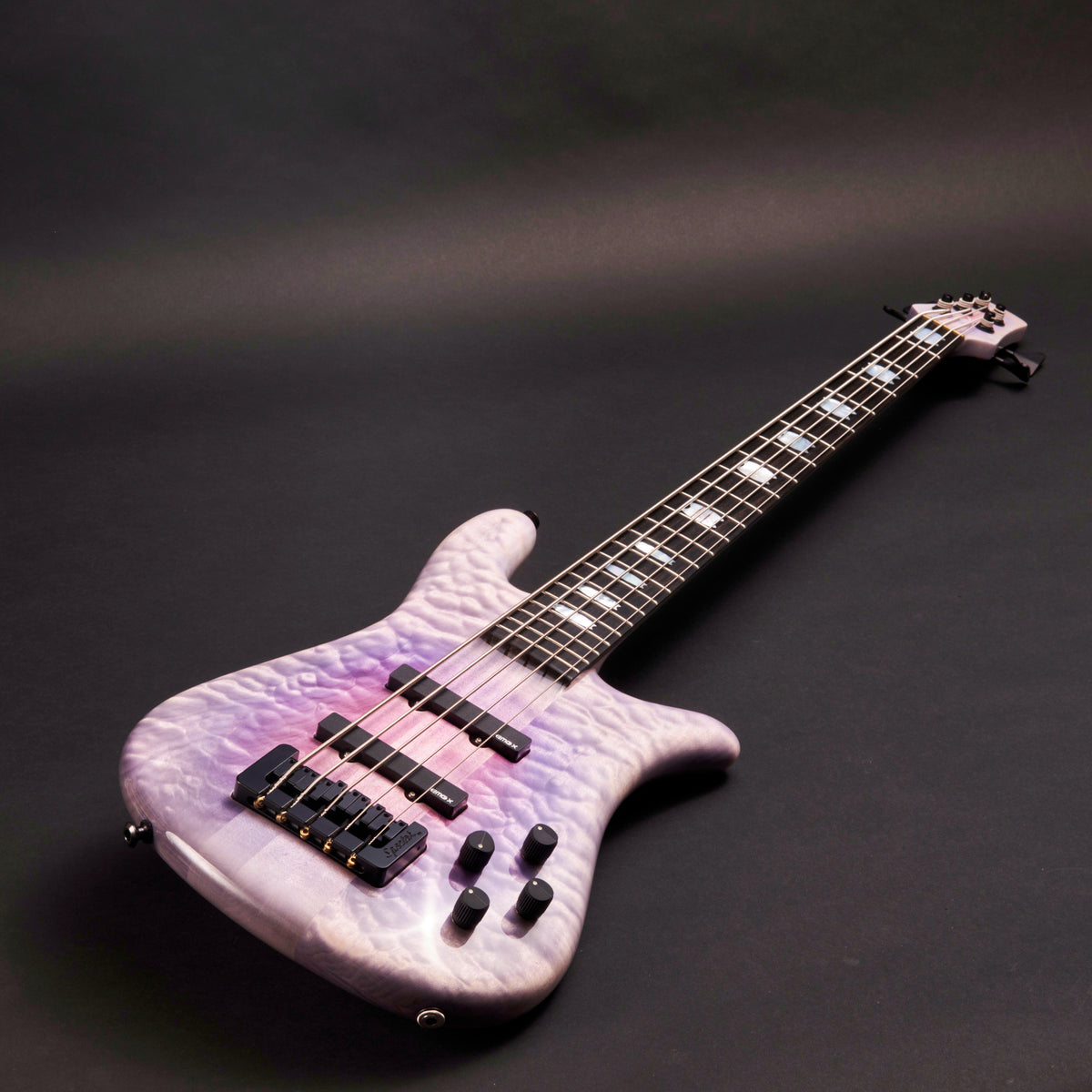 Spector USA NS-5 Neck-Thru Custom Purple Burst 5-string bass at Bass Freaks
