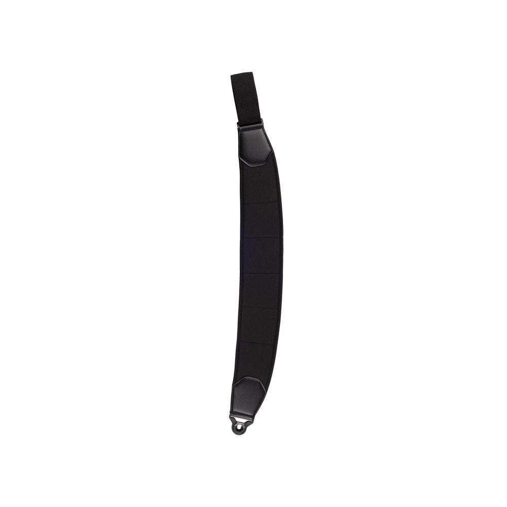 D'Addario Auto Lock strap end clipped onto a standard strap button