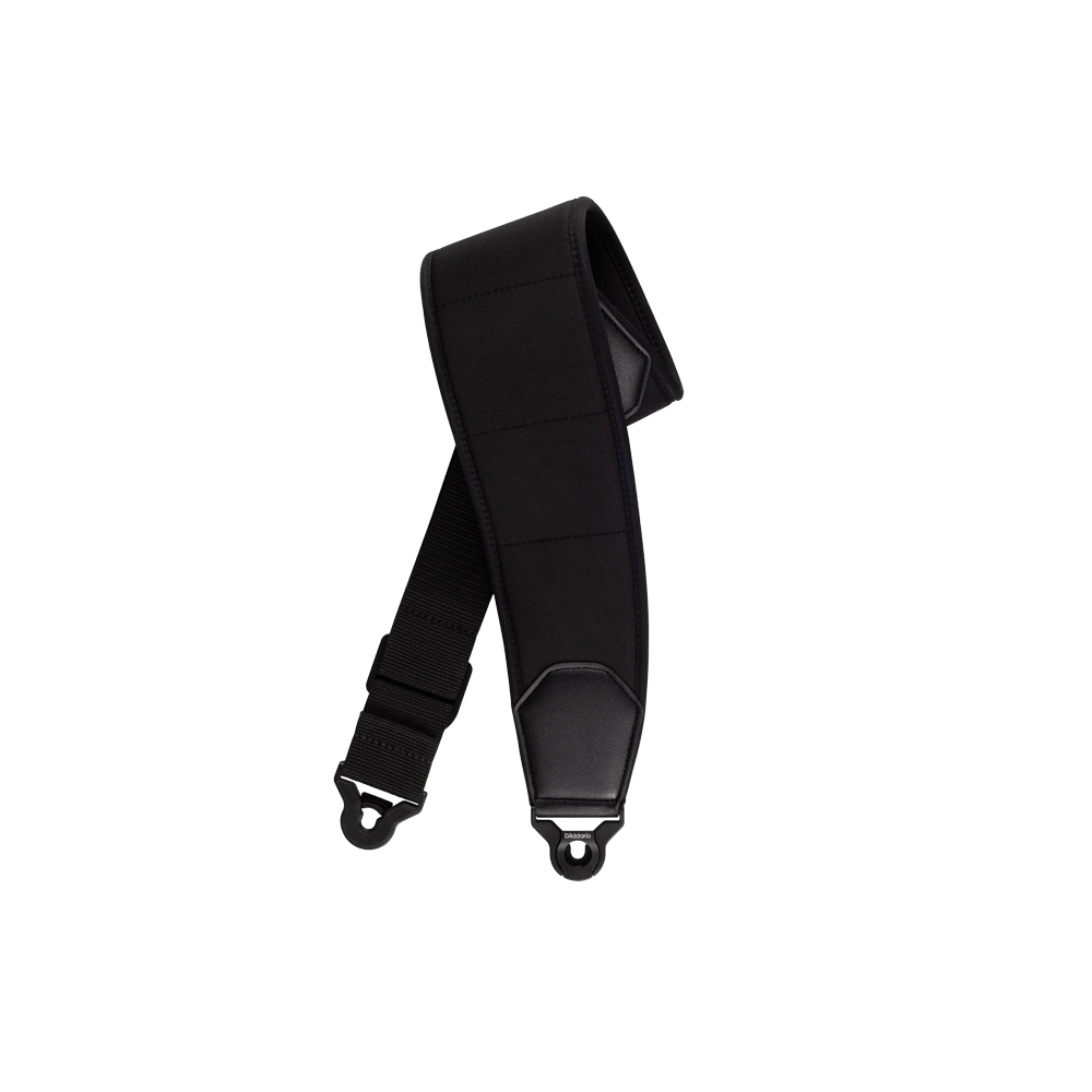 D'Addario 35BAL00-CFT Comfort Neoprene Auto Lock Strap in black, 88 mm wide