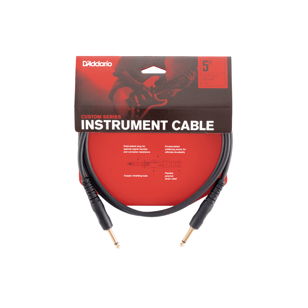 D’Addario Custom Series Angled Instrument Cable - 3m / 10 ft