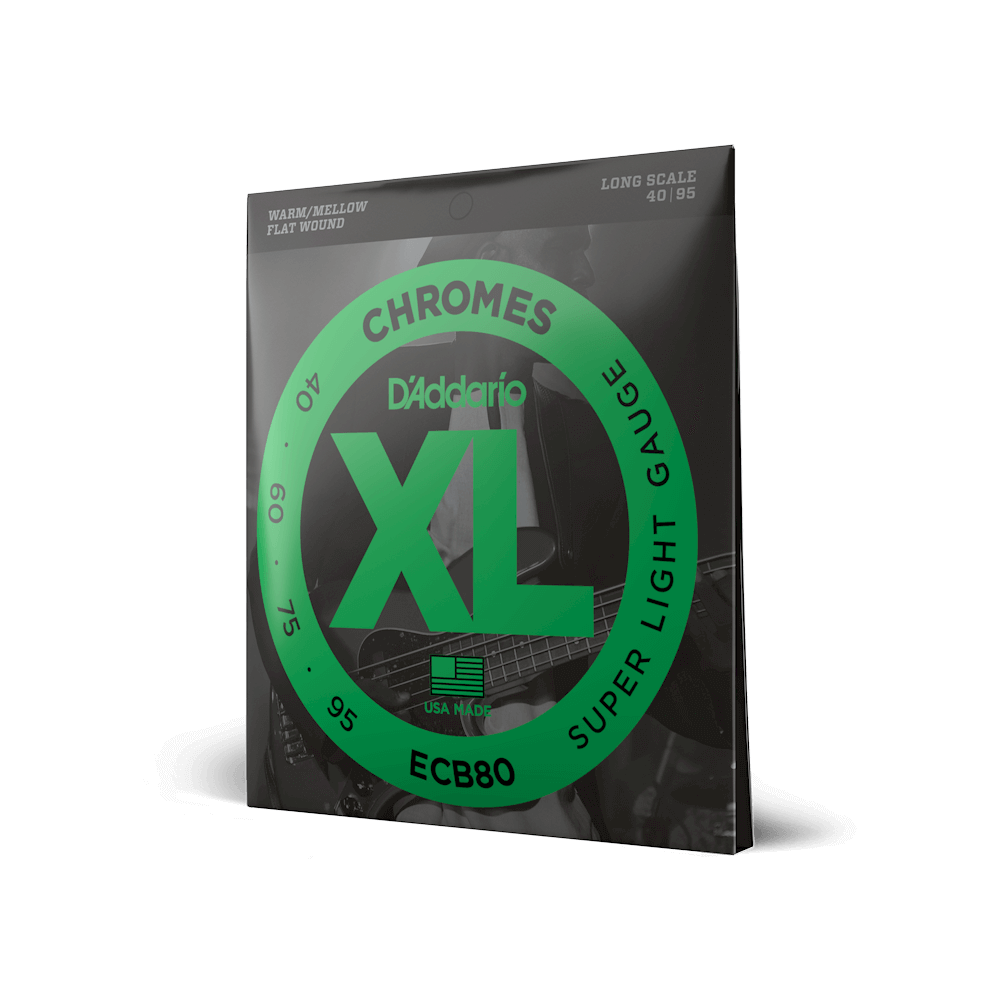 D'Addario ECB80 Chromes Bass, Light, 40-95, Long Scale