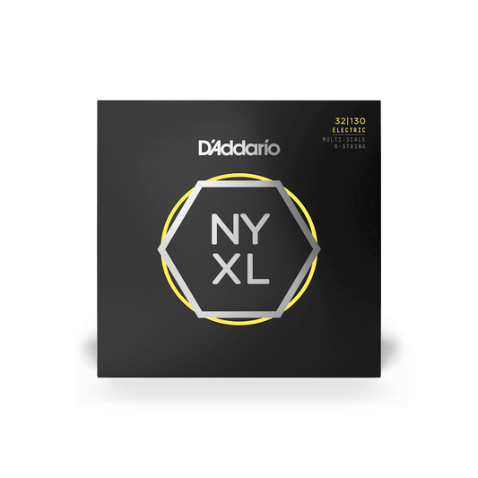 D'Addario NYXL Bass 6 Multiscale, 32-130 Regular Light