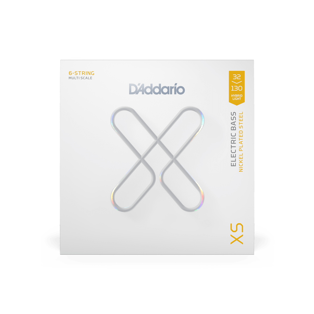 D'Addario XS Nickel 6 Multiscale, 32-130 Hybrid Light