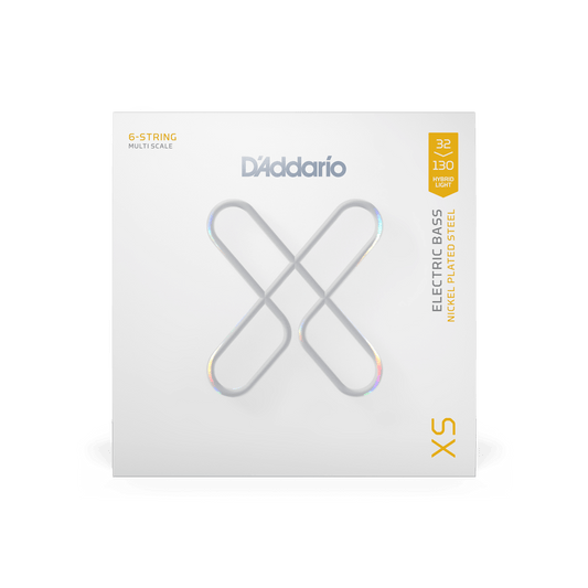 D'Addario XS Nickel 6 Multiscale, 32-130 Hybrid Light